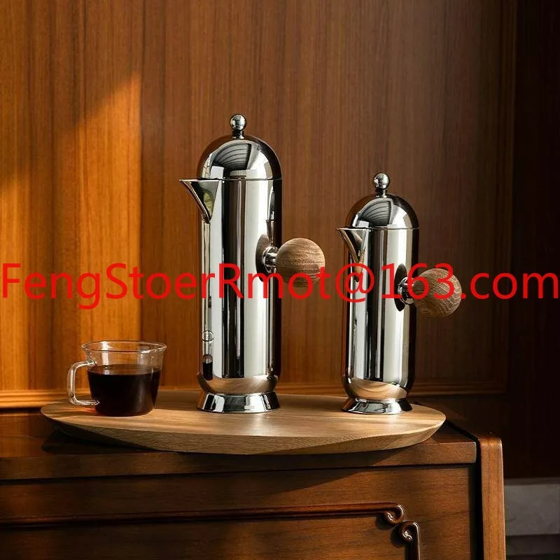 European stainless steel method press pot household extraction hand brew coffee pot milk foam appliance decorative ornament