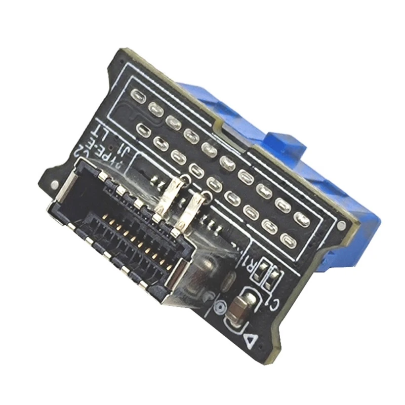 USB 19 Pin Header to USB 3.1 Type-E Type-C 20 Pin A-Key Header Front Panel