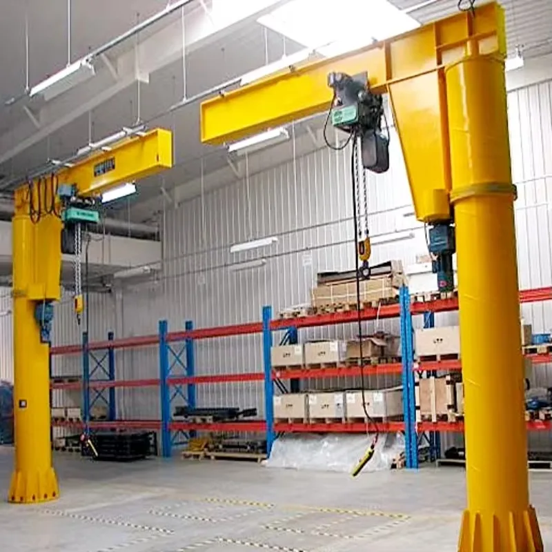 Fixed Column Jib Crane 360 Degree Slewing 2 Ton Used in Warehouse