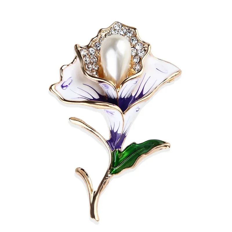 1Pc Delicate Morning Glory Brooch for Women Men Exquisite Flower Plant Pins Brooches Jewelry Trendy Accessories Party Gifts 2026