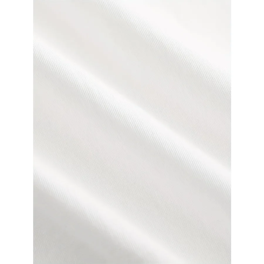 Casual dames T-shirt met ronde hals en vlinderontwerp, polyester gebreide stof, top voor alle seizoenen met normale lengte