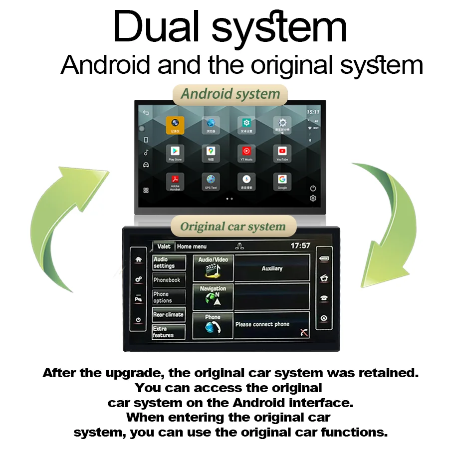 8+128GB 13.3 inch CarPlay for 2014-2017 Land Rover Sport L494 Supports Android 14 Keep OEM Menu Compatible
