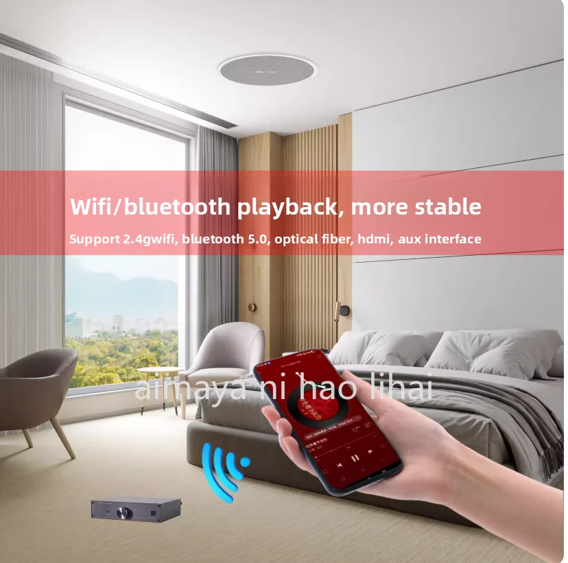 Music amplifier Home HiFi stereo WiFi Bluetooth wireless broadcast host