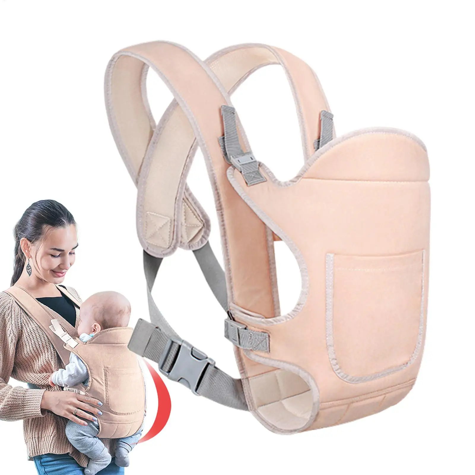 

Toddler Carrier Ergonomic Front Facing Carrier With Adjustable Buckle Comfortable Multi-position Safety Carrying Holder For