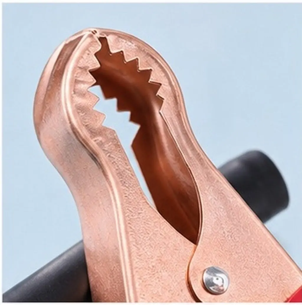 2Pcs Battery Clip Connector Sturdy Copper Plated Insulated Clip for Automobile Circuit Charge Battery Clips
