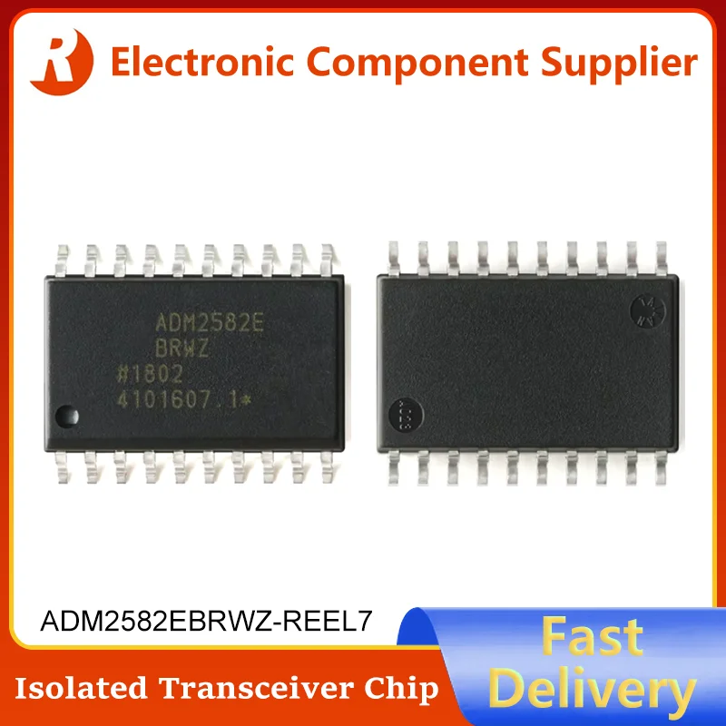 5Pcs ADM2582EBRWZ-REEL7 SOIC-20 SMD ADM2582 ADM2582EBRWZ 100% Brand New Original Full / Half Duplex RS-485 Transceiver IC Chip