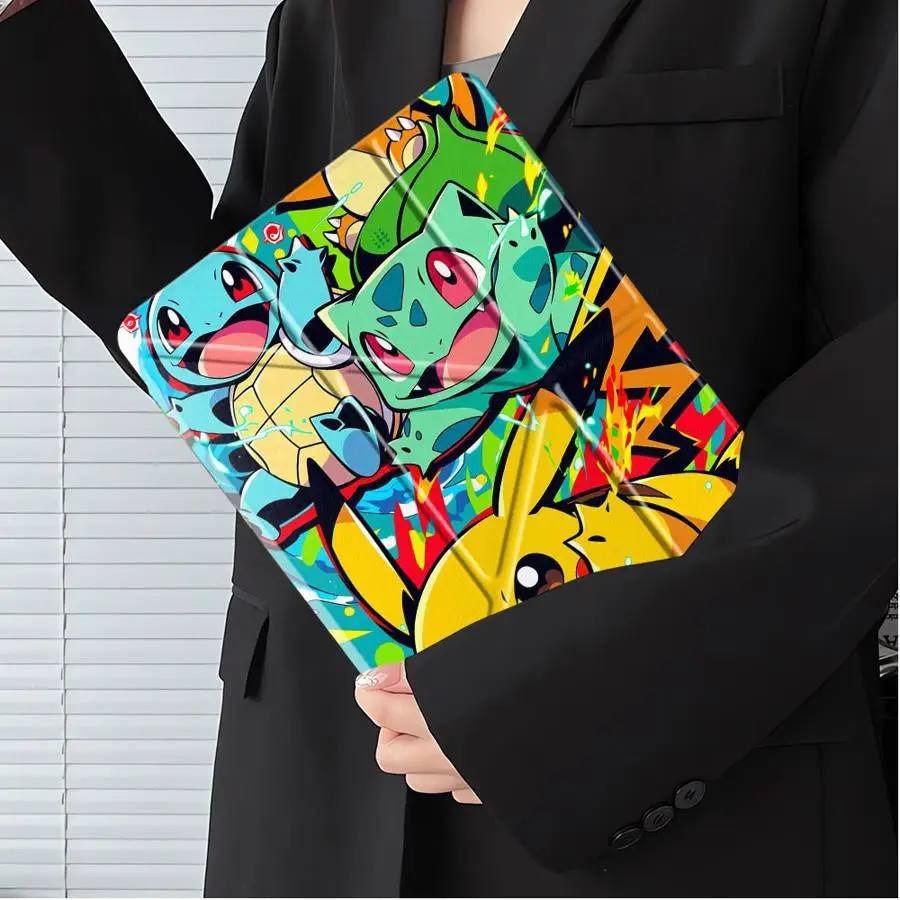 Pokrowiec na tablet Pokemon Pikachu z uchwytem na długopis do Samsung Galaxy Tab S7 FE S8 S6 Lite 10.4 cala S10 S10+ A11 Plus A8 2022 — zdjęcie produktu 3