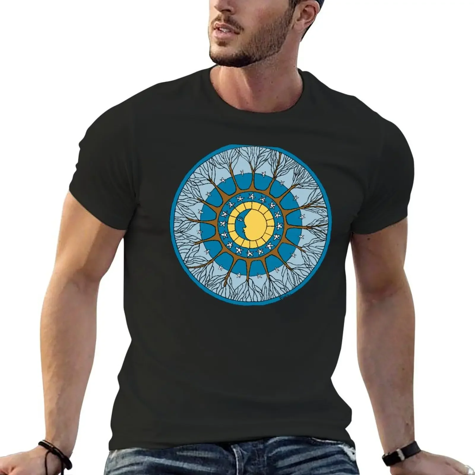 

The Shortest Day Mandala T-Shirt blanks kawaii clothes designer shirts Short sleeve tee mens graphic t-shirts funny