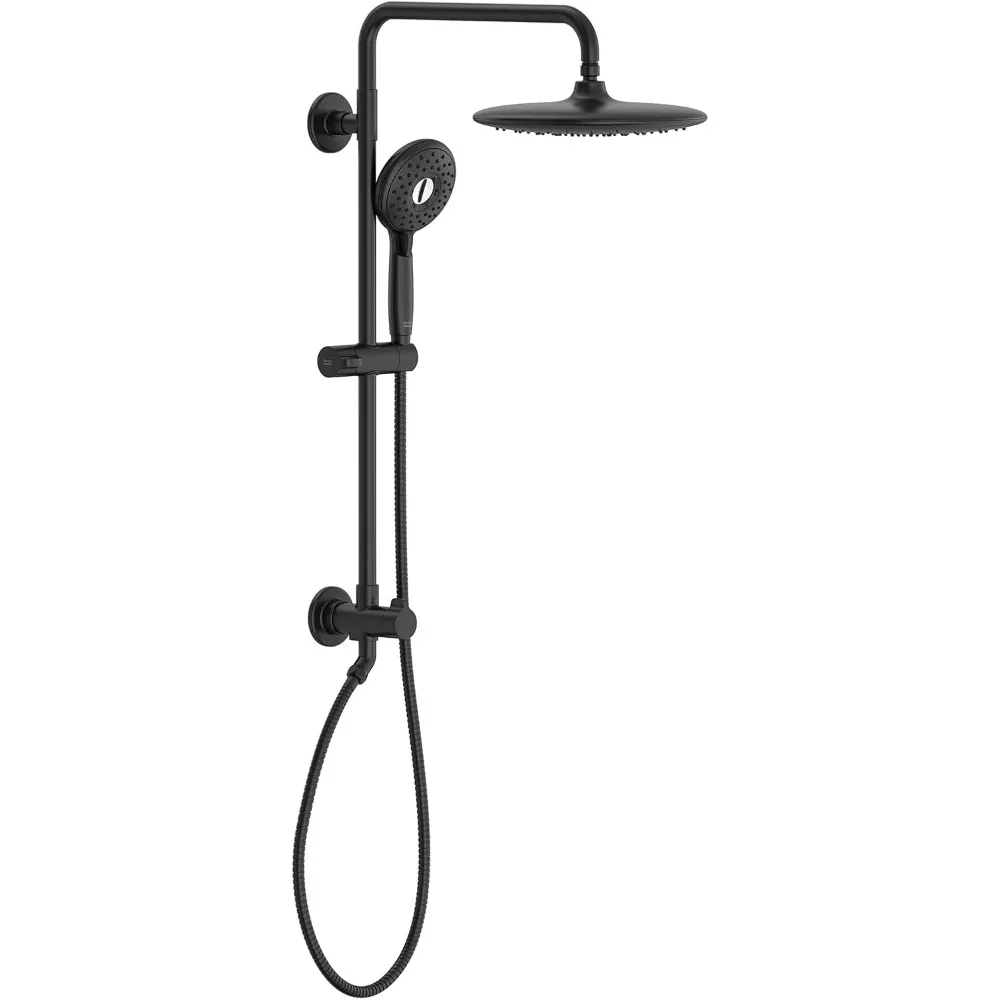 1029072430 Spectra Versa 24-Inch 4-Function Retrofit Shower System with Rain Showerhead, 1.8 GPM, Matte Black