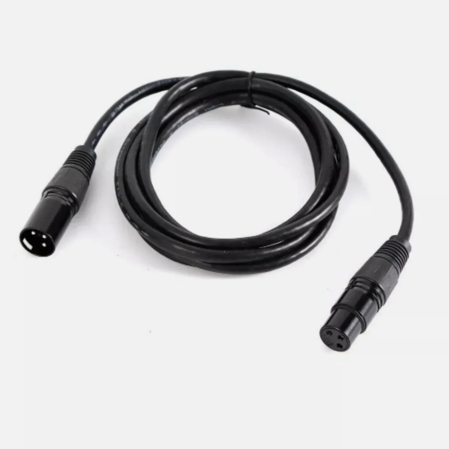 10Pcs 2M DMX XLR Cable Set 3 Pins Metal Connectors Multi-Layer Shielding Non-Waterproof For Stage Lighting & Events