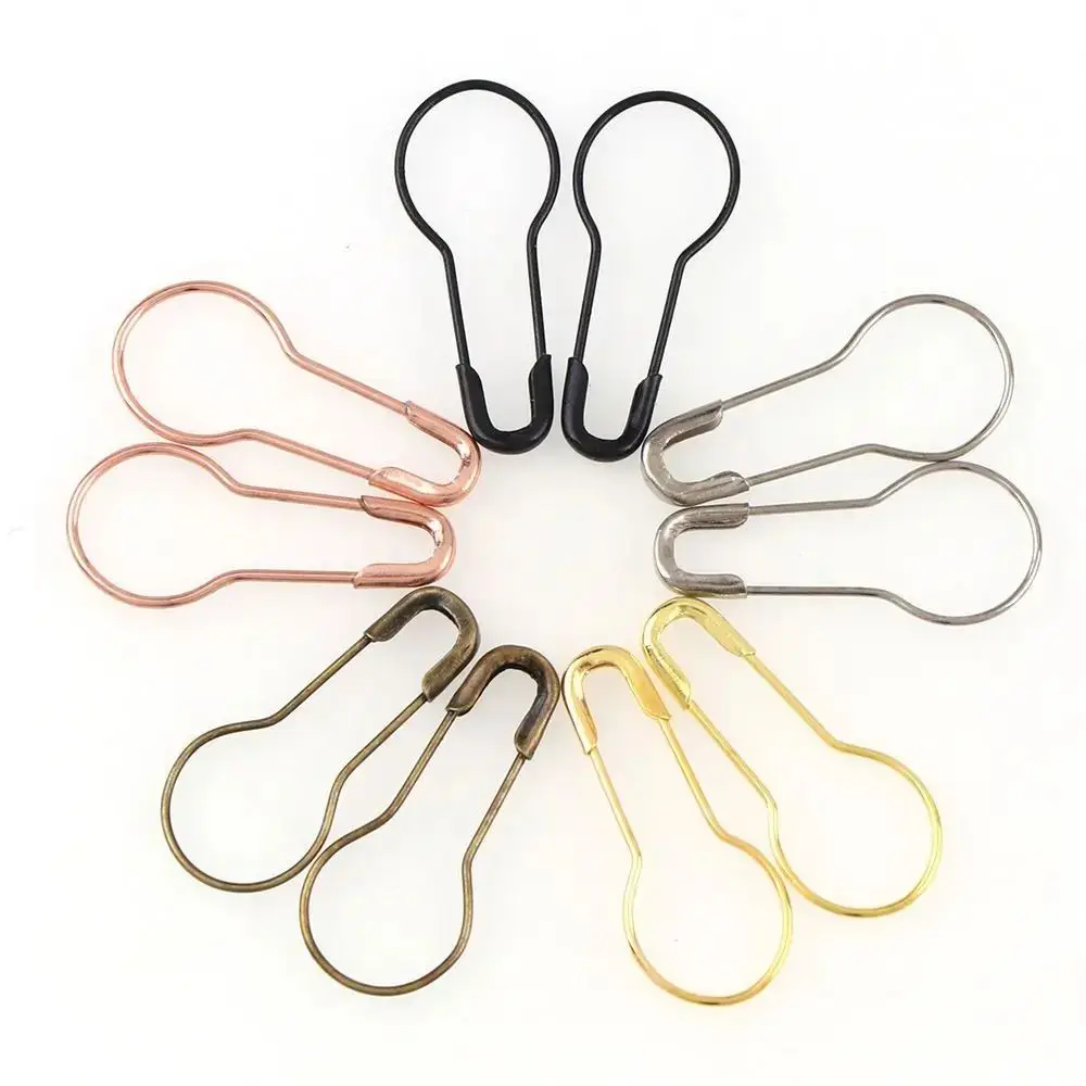 100 Stück haltbare Metall Kürbis Pin mehrfarbige Näh werkzeuge Metallstifte DIY Kleidung Hangtag Tags