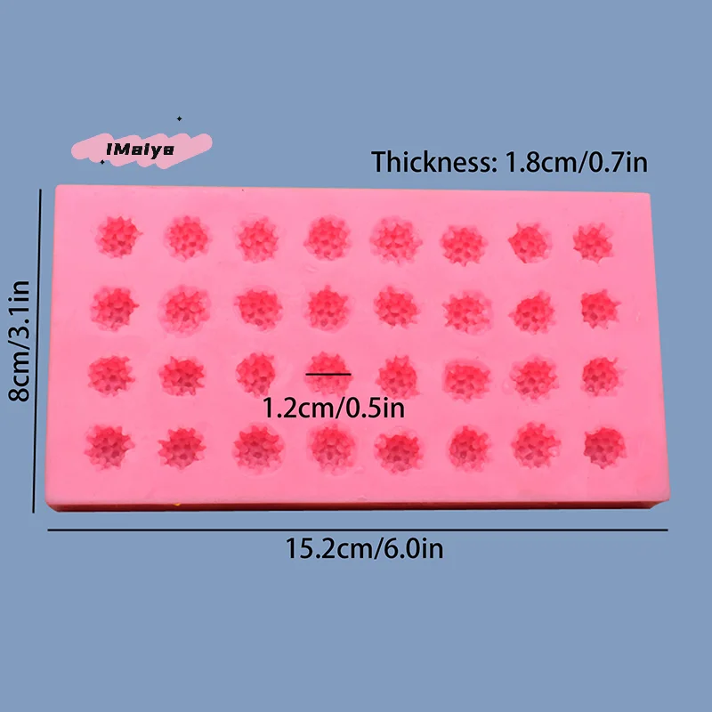 DIY 3d Raspberry Fruit Silicone Mold Diffuser Plaster Epoxy Resin Mold Fondant Chocolate Mousse Cake Decoration Baking Mold view 6