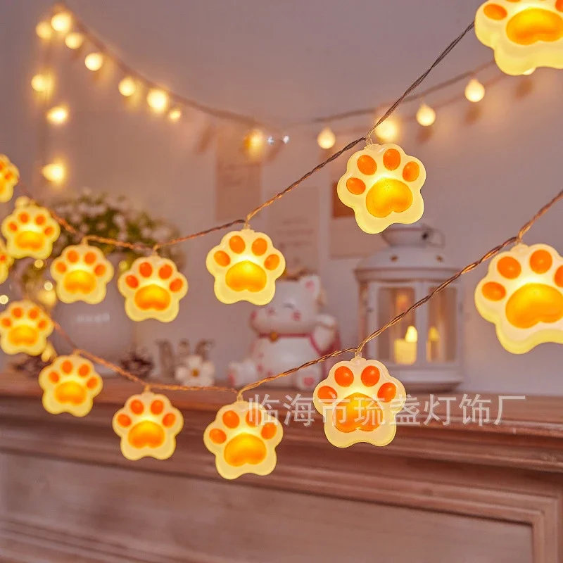 Sanrio Accessories Led String Lights Outdoor Hello Kitty Claw Light String Christmas Tree Room Decoration Night Lamp Kid Toy