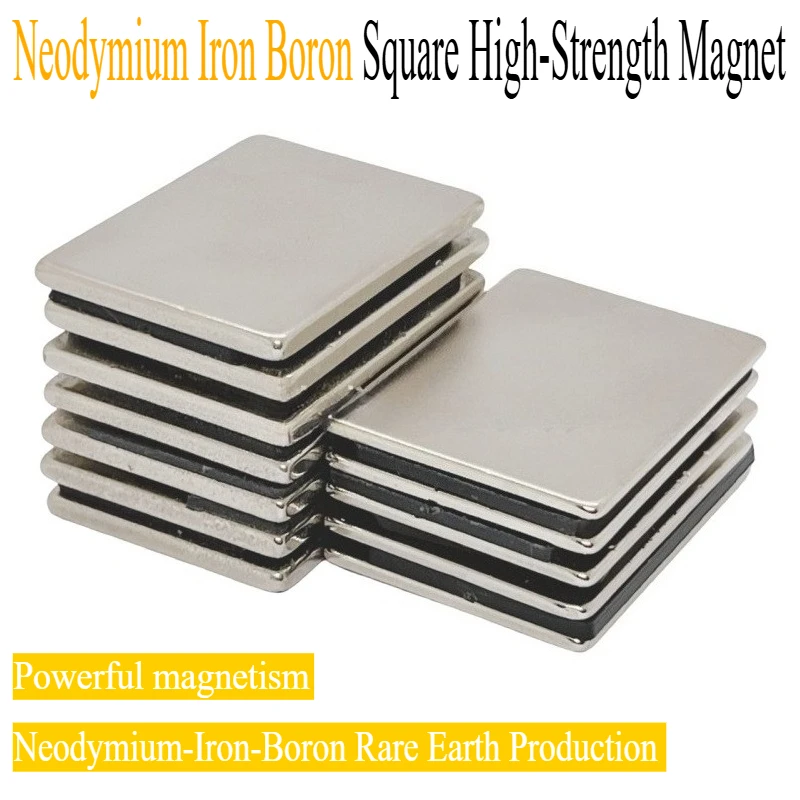 5pcs/lot  square strong magent with a diameter of 50mm, suitable for refrigerators, offices, and handheld devices.