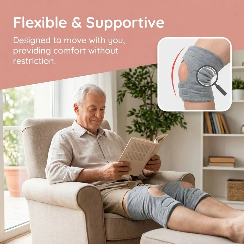 Knee Protector Soft Warm Knee Pad Warm Thickened Thermal Leg Warmer Cotton Windproof Leg Warmers Sports Protection