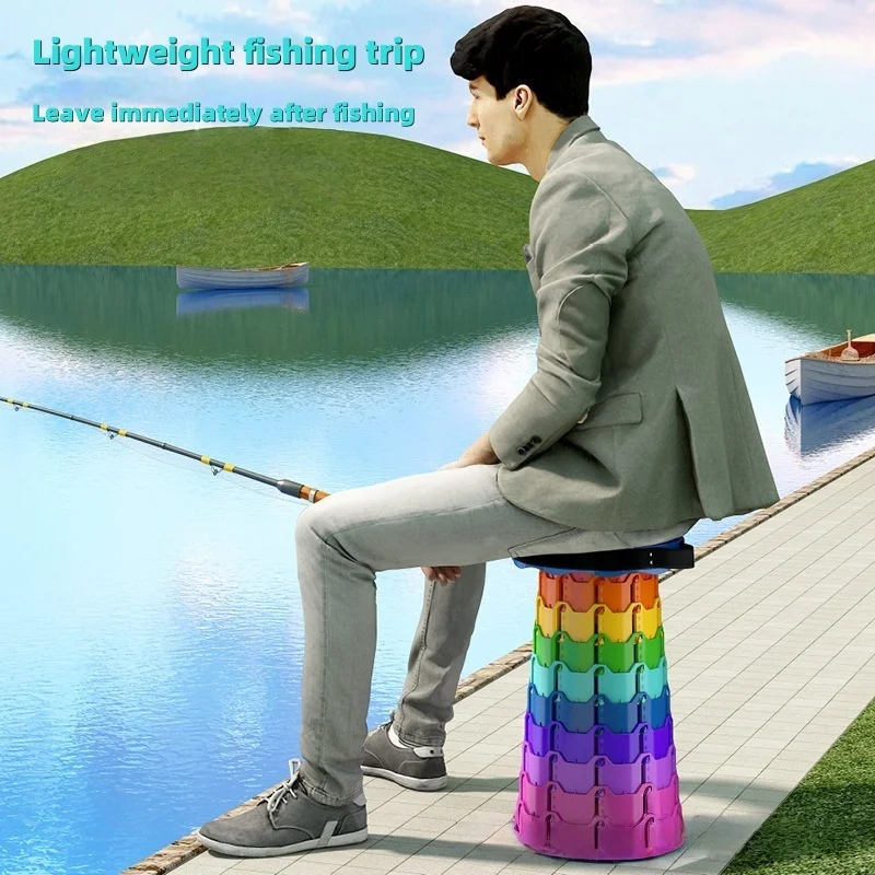 Portable folding camping chair for outdoor beach fishing. Lightweight and compact folding chair. Suitable for camping, picnics view 5