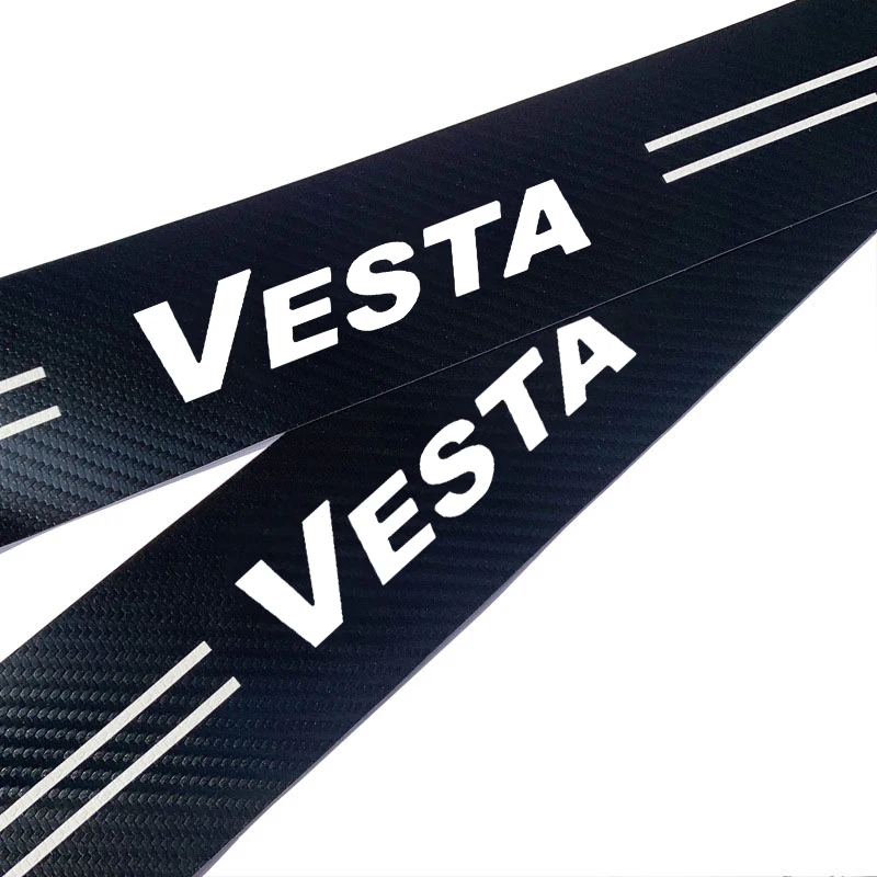 Carbon Fiber Car Trunk Bumper Protective Sticker for lada vesta granta kalina priora Niva Samara Vesta Largus Xray Accessories