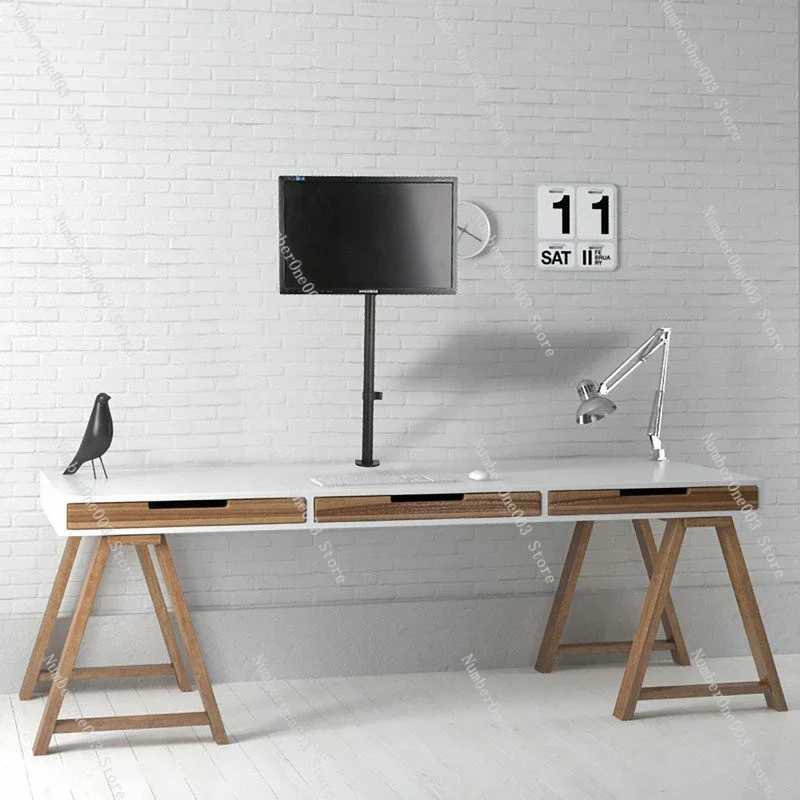 Heighten And Lengthen Two-Section Monitor Stand Desktop Universal Spinning Lift Computer Stand