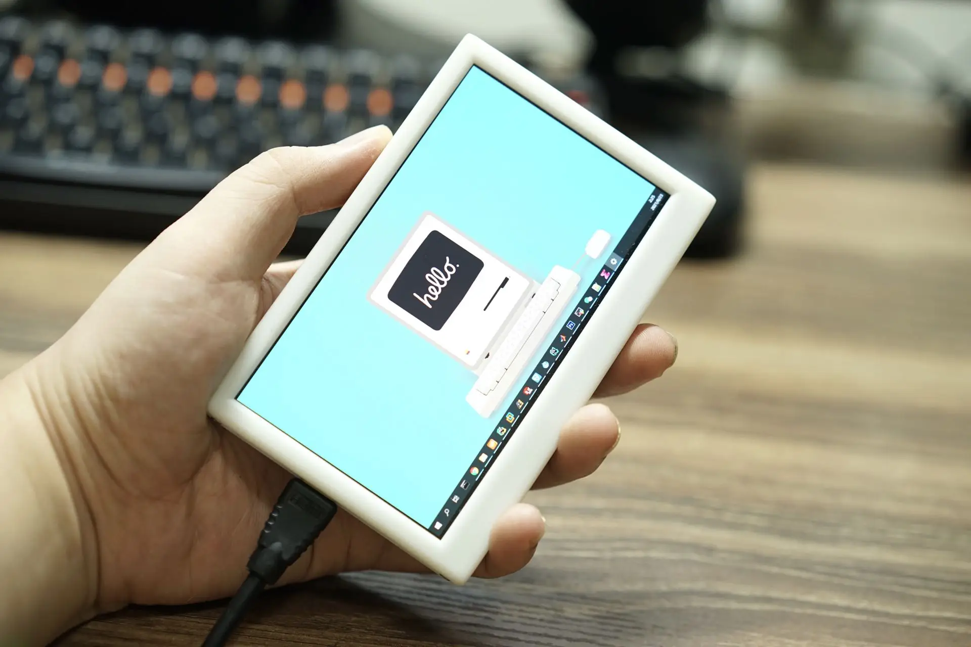 Polegada Ips Display Lcd Amoled 1280 × 720 Pocketlcd com Bateria Tela Portátil Mini Display 5