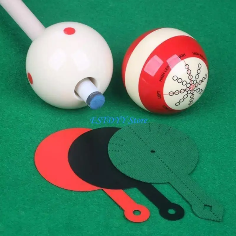G6DE 3Pcs Billiard Aim Trainer Pool Table Aim Trainer Pad Billiards Cue Accessories