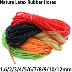 Mangueras de goma de látex natural, tubo Médico Quirúrgico elástico de alta resistencia, catapulta, 1M/3M, 1,6, 2, 3, 4, 5, 6, 7, 9, 10, 12, 14 y 17mm