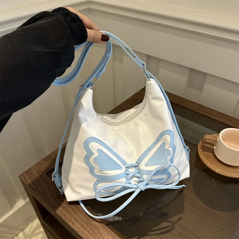 This year's popular fashion Korean version of butterfly withdrawal bag women's  spring new versatile ins underarm backpack