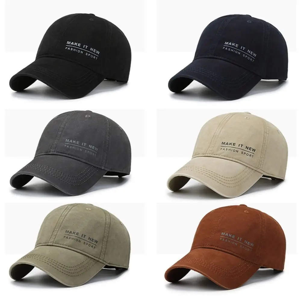 Baseballkappe mit Buchstaben-Stickerei, verstellbare Schirmmütze aus reiner Baumwolle, Snapback, Sonnenschutz, Casquette für Männer und Frauen, Unisex – Detail 10