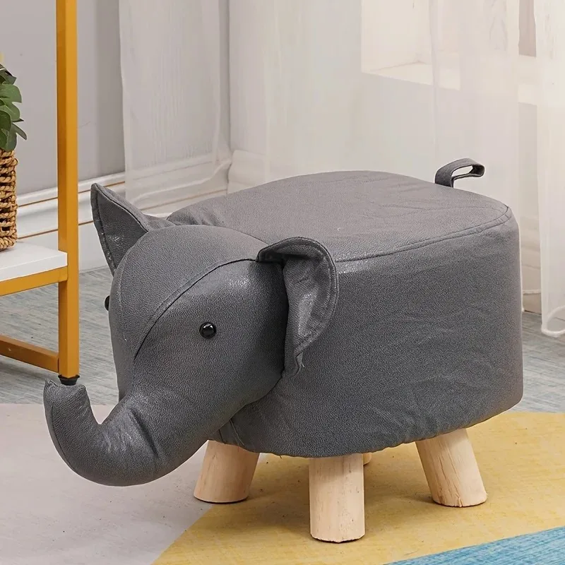 Elephant Stool  Stool Cute and Creative Elephant Stool Solid Wood  Perfect for Living Room