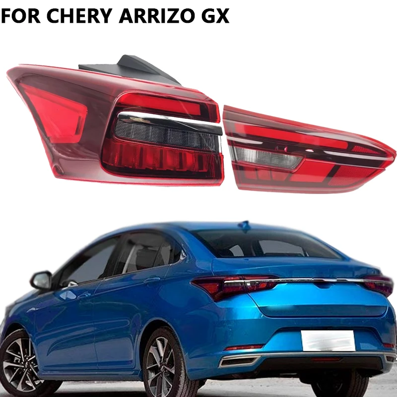 Car Tail Light Assembly Reverse Lamp For Chery Arrizo GX Rear Bumper Daytime Running Lights Turn Light Warning Light Taillight