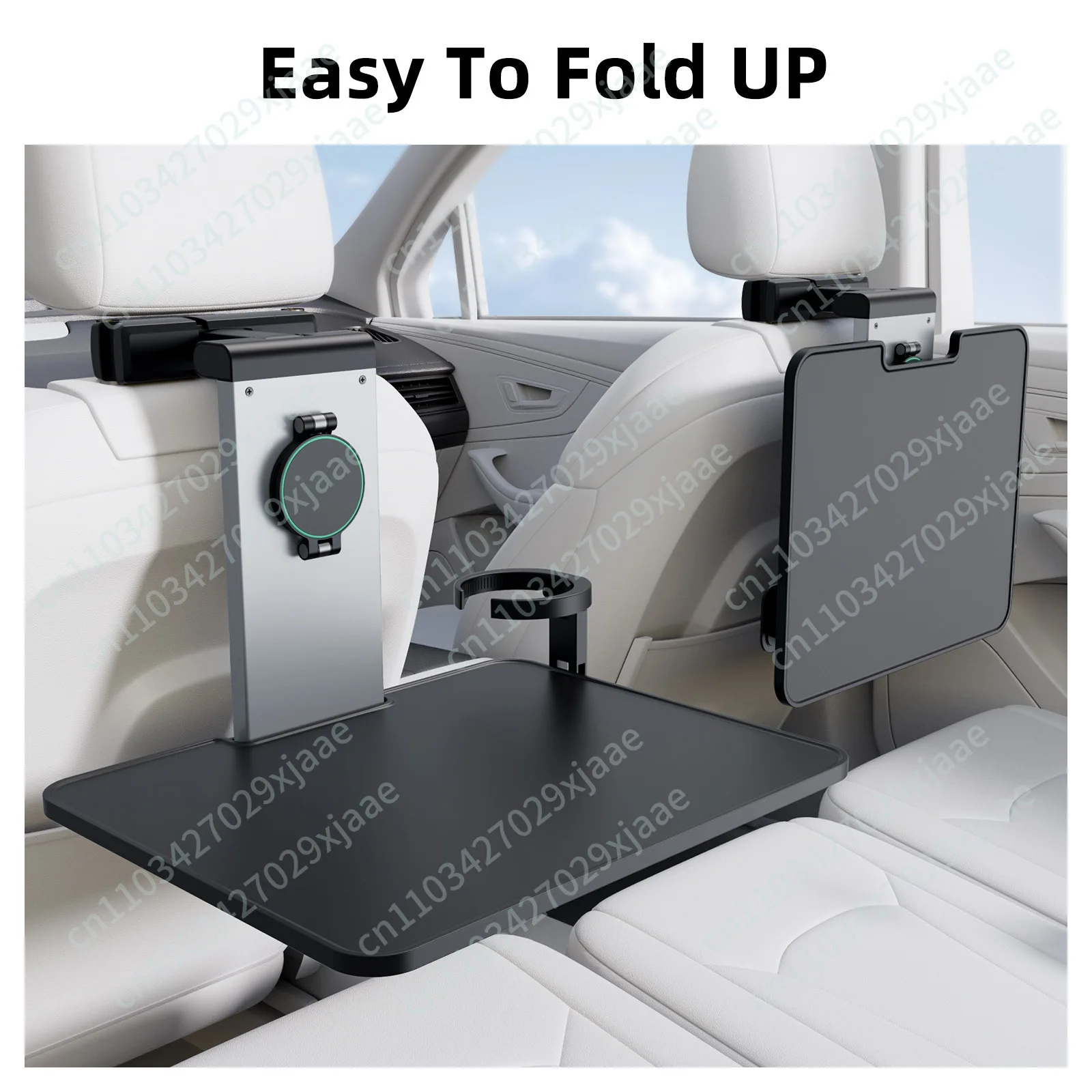 Aluminum alloy car rear pillow Magnetic mobile phone bracket Rear table board Office all-round rear seat bracket
