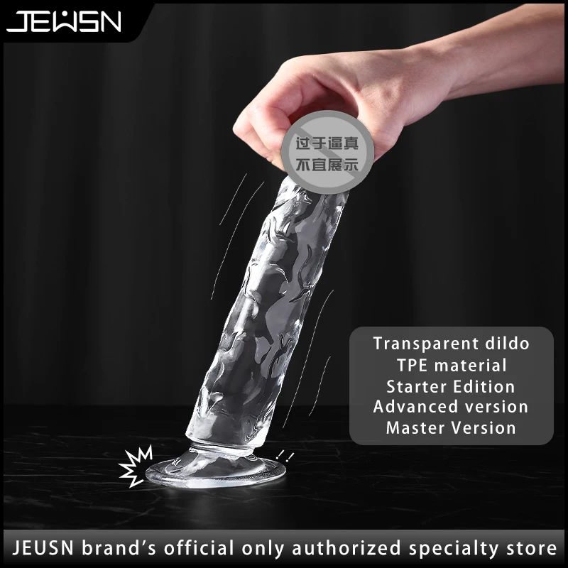 New Realistic Dildos Erotic Jelly Dildo With Super Strong Suction Cup Sex Toys for Woman Men Artificial Penis G-spot Simulation