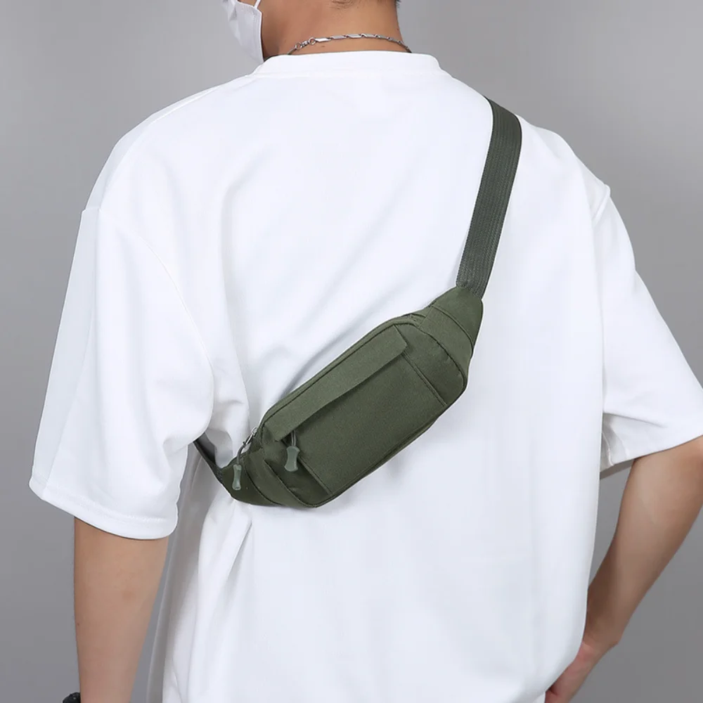 

Men's Multifunctional Tactical Waist Bag Nylon Fabric Chest Bag Outdoor Sports Phone Bag Trendy Versatile Shoulder Crossbody Bag