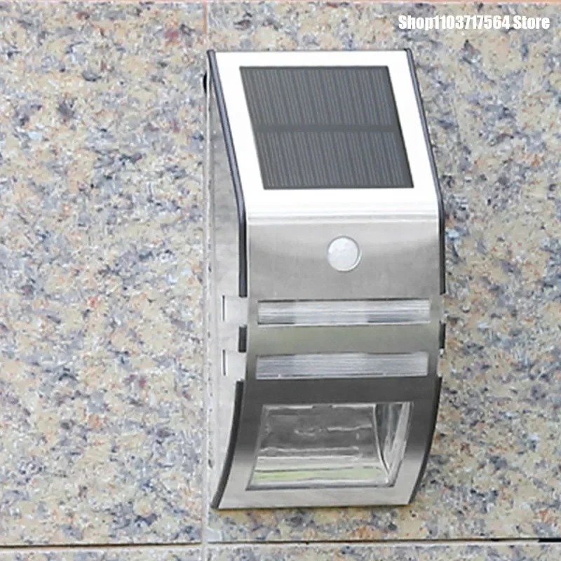 

Solar charging outdoor wall light villa balcony home outdoor waterproof human sensing garden light