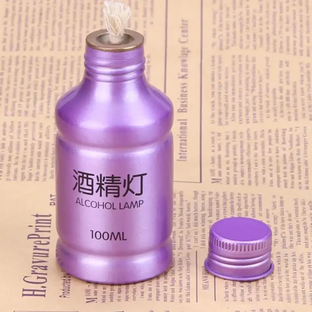 1-3Pcs 100ml Alcohol Burner Lamp Bottle, Aluminum Alloy Portable Stove for Camping Hiking, Lab Tool, Picnic & Survival Gear view 4