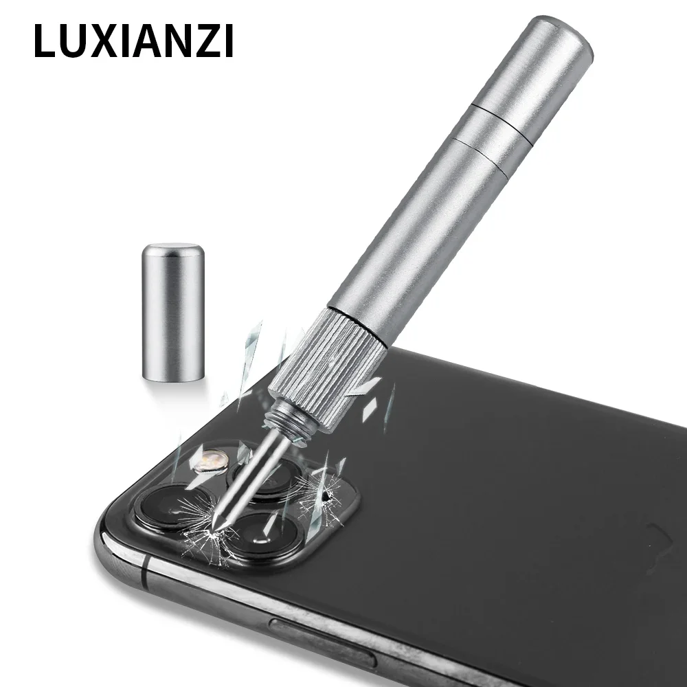 LUXIANZI Glass Breaking Pen Phone back cover Disassembly Blasting Opening Tools Fixed-Point diamond pen Crack Demolishing Pen