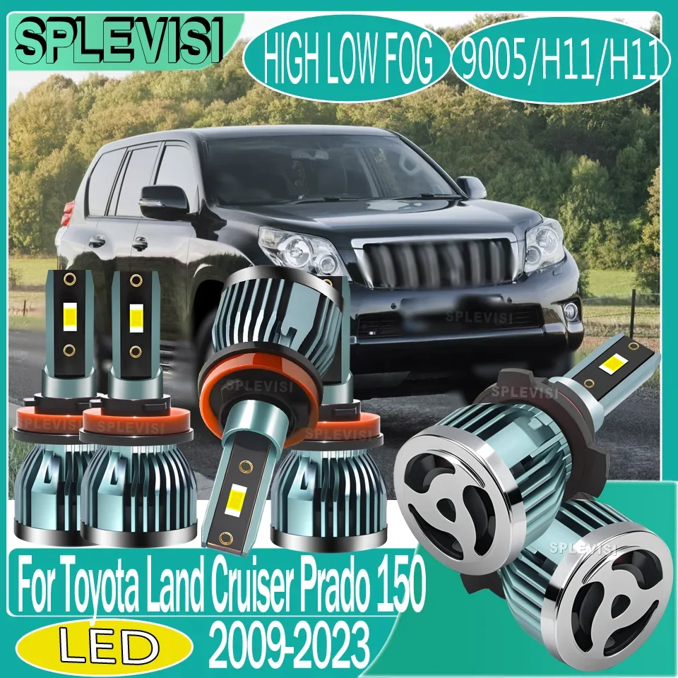 

High-Quality Easy Installation LED Headlight foglight For Toyota Land Cruiser Prado 150 2009 2010 2011 2012 2013 2014 2015-2023