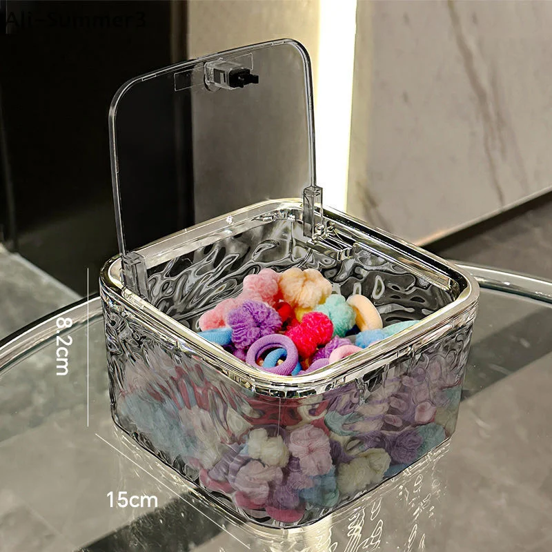 حلقة الشعر إكسسوارات الشعر المنظم صندوق تخزين اكسسوارات الحمام مجوهرات ماكياج القرطاسية حقيبة للتخزين