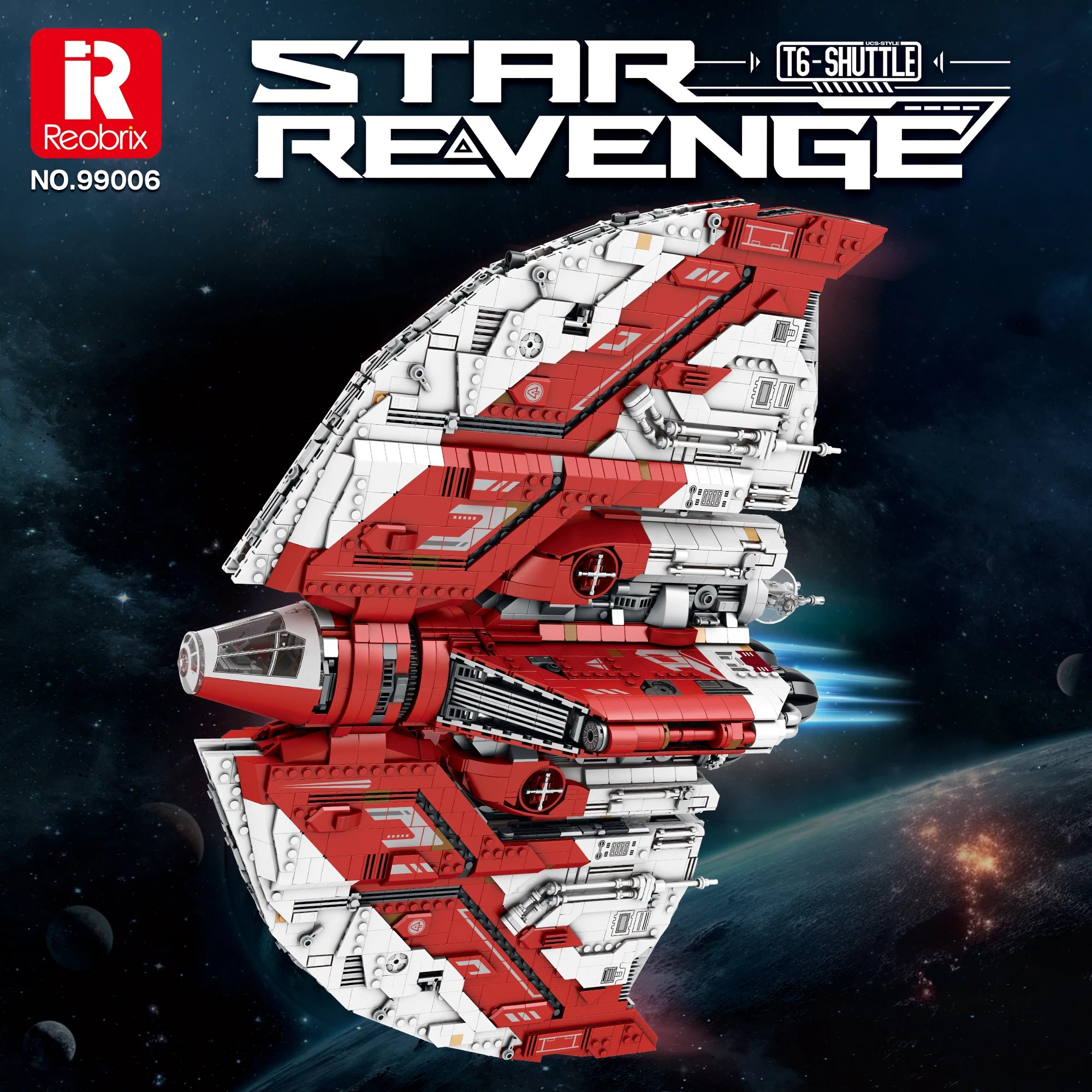 

5227 шт. UCS T6-Shuttle Модель космического корабля Строительные блоки Космический реактивный самолет Moc Кирпичи Настольный дисплей Праздничные подарки для детей Игрушки