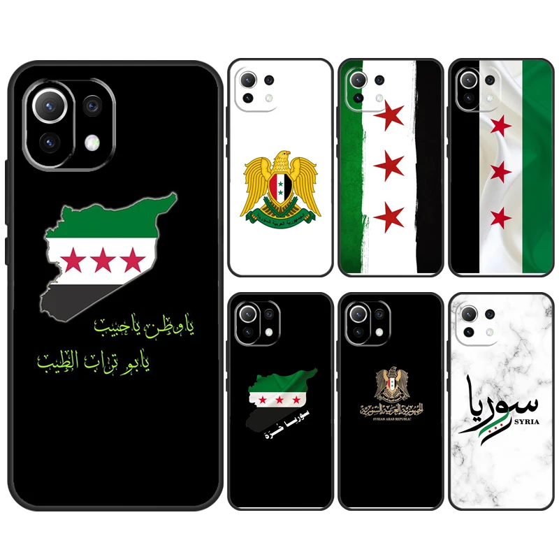 Syria Flag Case For POCO X6 M6 Pro X5 X3 M5s F3 F5 Xiaomi 14 Ultra 12 13 Lite 11T 12T 13T Pro Cover