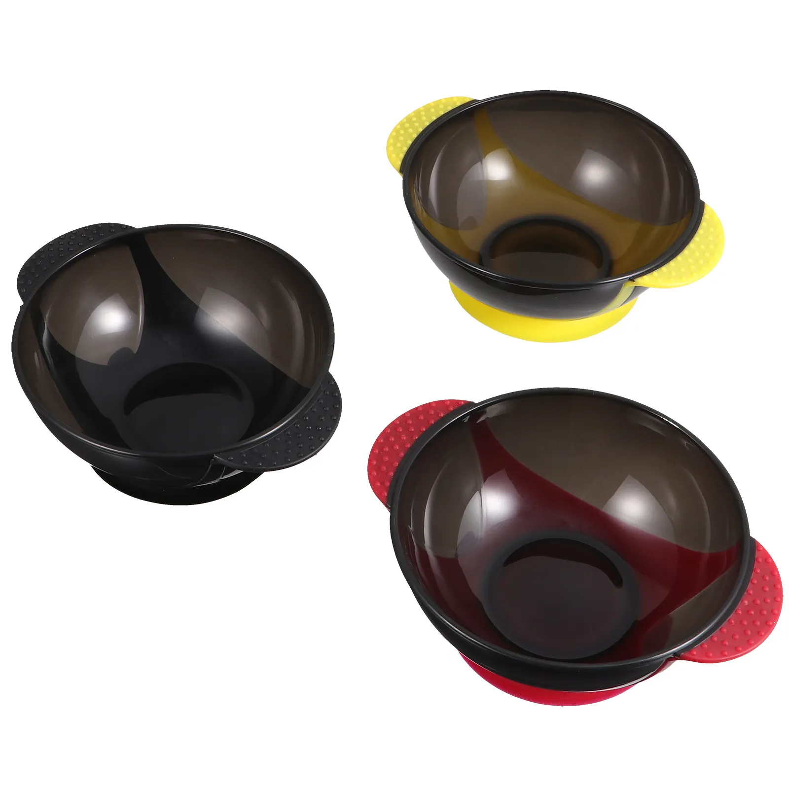 3pcs Silicone Hair Coloring Bowl Set – Reusable, Non-Slip, Easy-Clean Mixing Bowls for Home & Salon Use