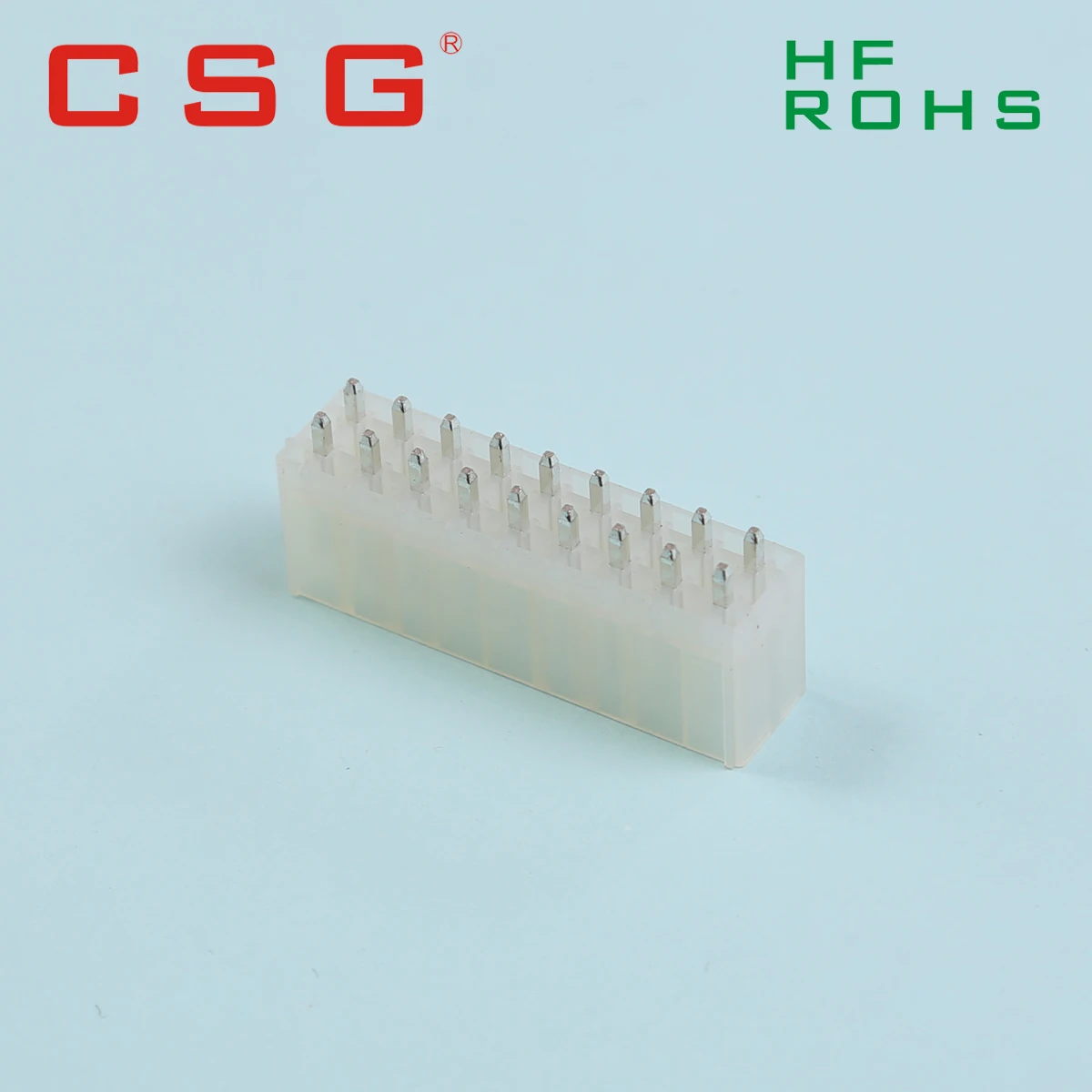 Wafer ATX Connector Single Row DIP Vertical Dual Row Tin (Sn)Plating Translucent 4.20mm Pitch Molex 5569 Alternative