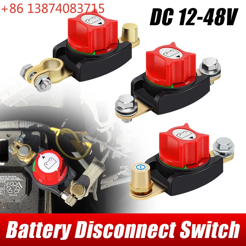 

12-48V 275A Waterproof Battery Cut-Off Switch Power Isolator Car Battery Disconnect Switch for Automotive Marine Boat and RV
