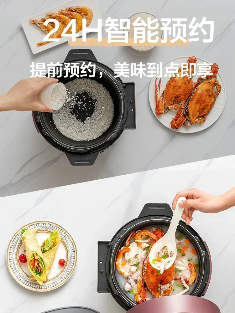 New electric pressure cooker 5 liters large capacity household multi-function intelligent high-pressure rice cooker