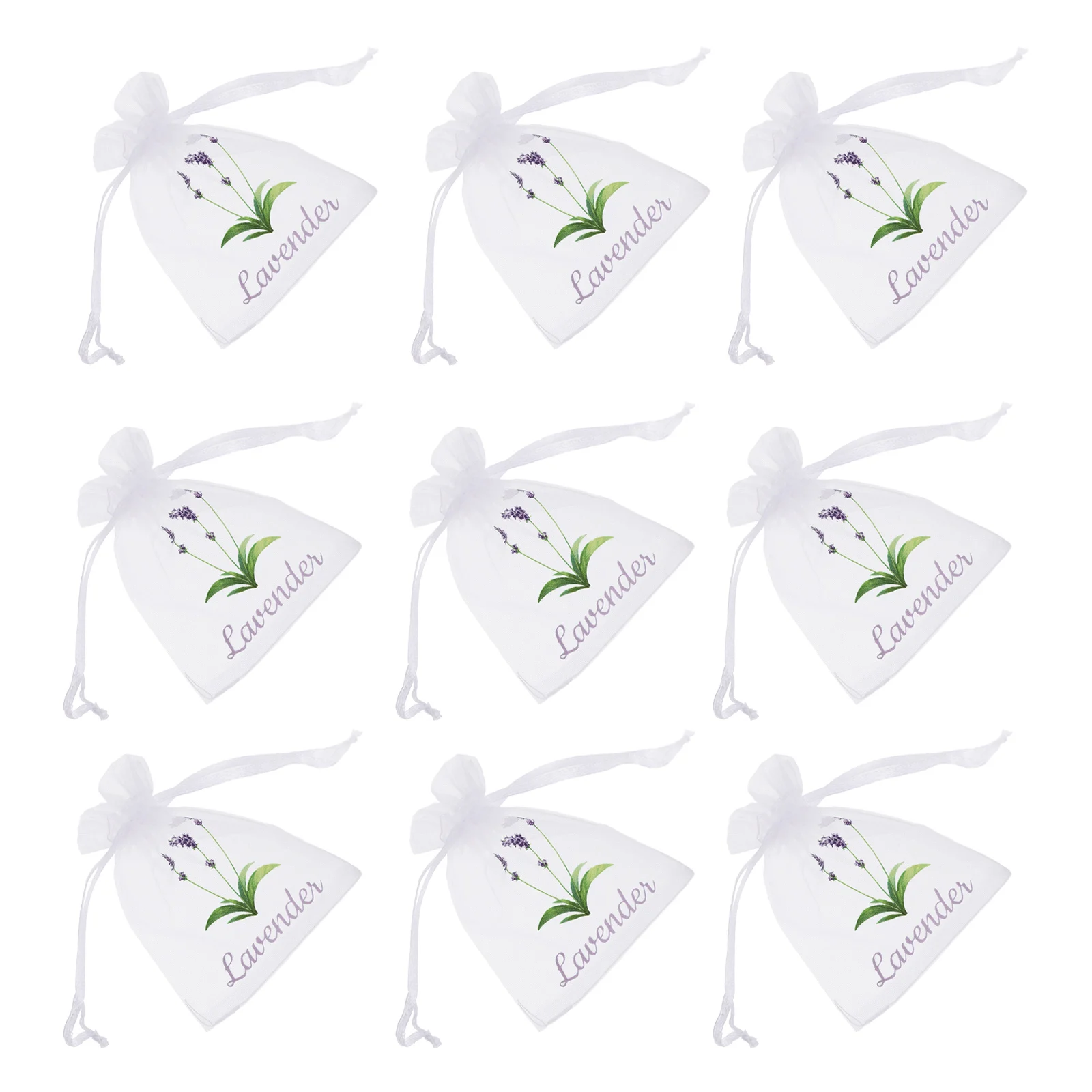 أكياس أكياس لافندر برباط أبيض - أكياس أورجانزا بسعة 5 جرام للعطور المنزلية وتغليف الخزانة المنعشة #3