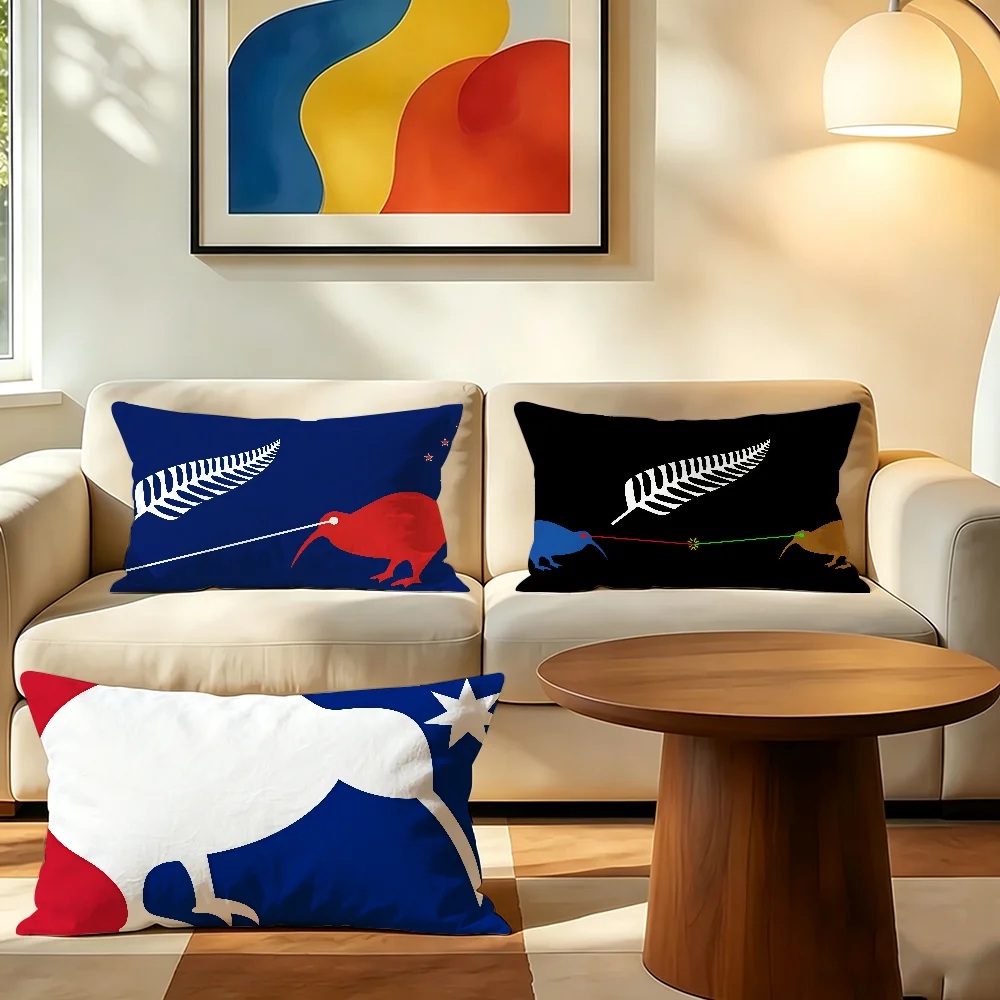 Funny Print L-Laser Kiwi cushion cover Polyester Pillowcase Sofa Living Room Cushion Cover Bedroom Bedside or Home Decor