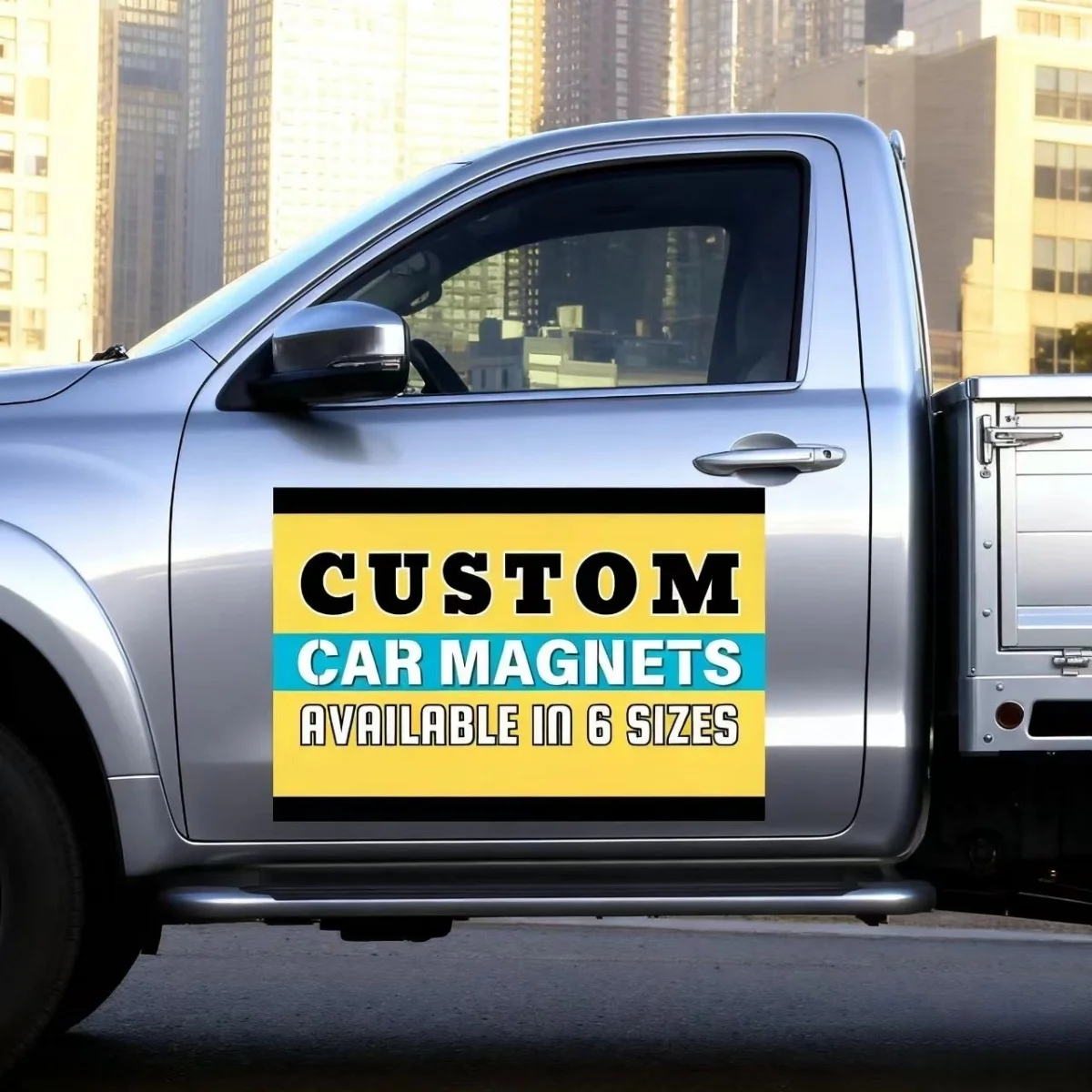 Customizable Magnetic Car Decal Featuring the Car Logo; Removable and Reusable, Suitable for Various Scenarios.