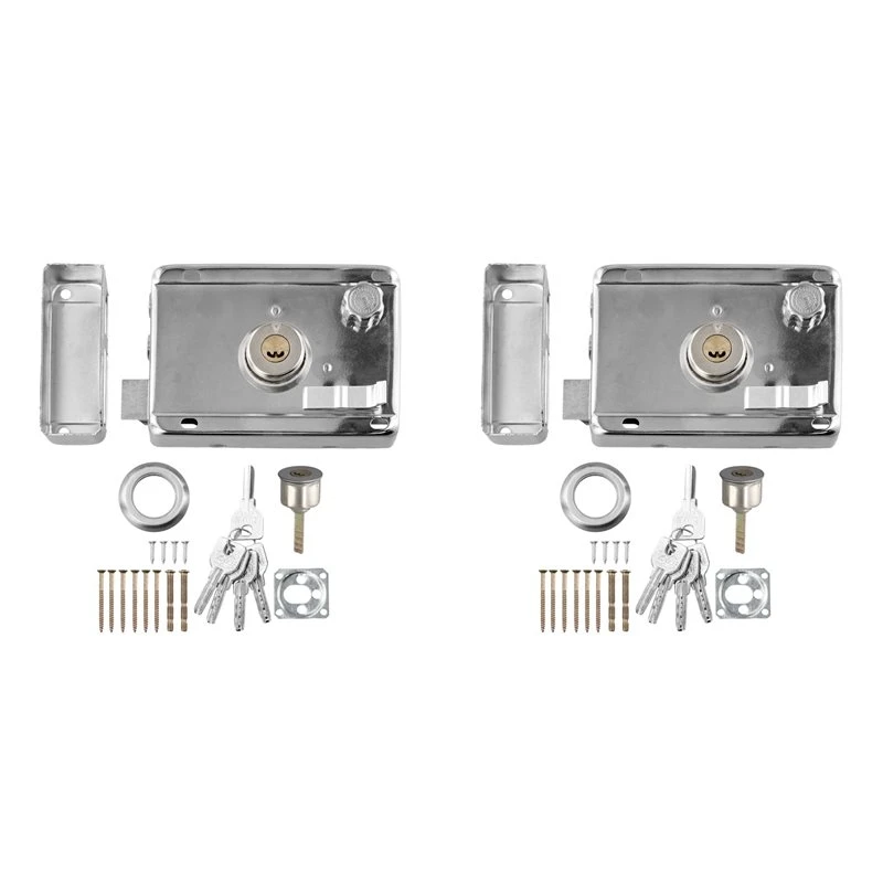 GOOD-2X Exterior Door Locks Security Anti-Theft Lock Multiple Insurance Lock Wood Gate Lock Hardware Indoor Dormitory