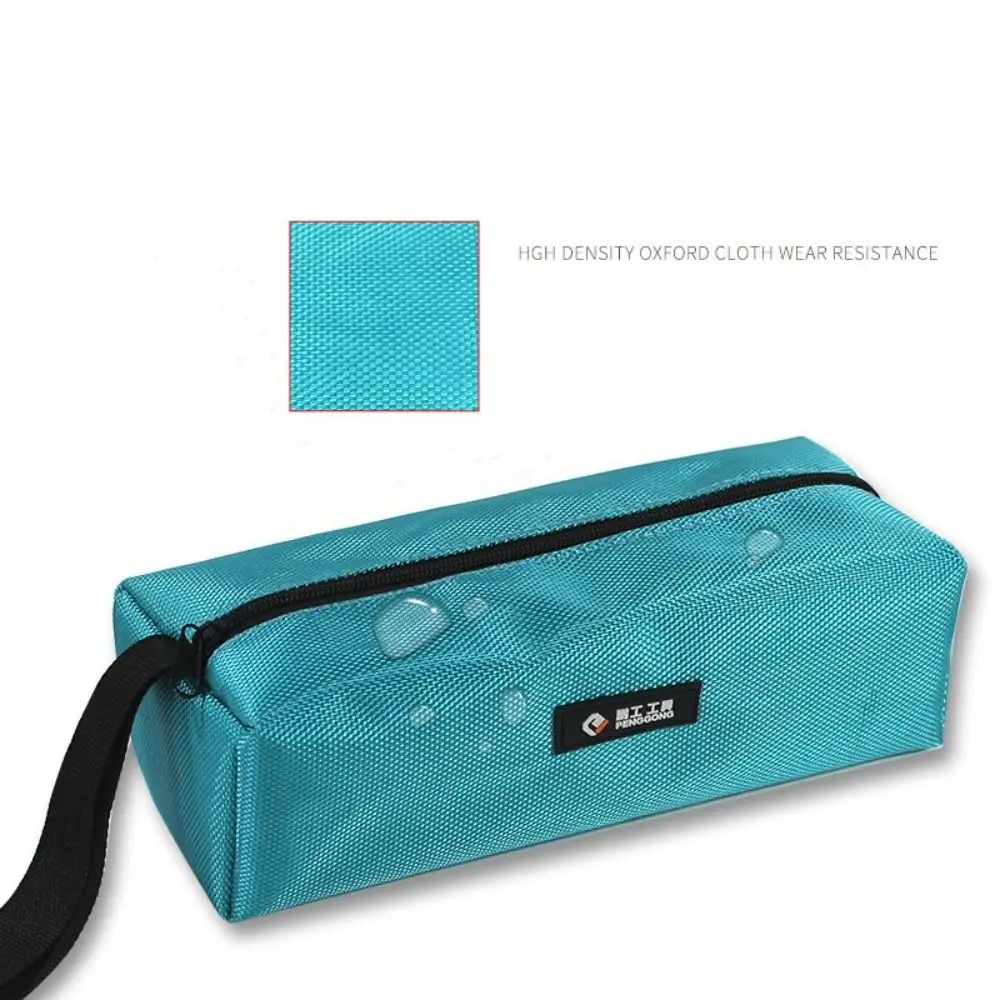 Imagem -02 - Oxford Canvas Tool Bolsa Bolsa de Mão de Armazenamento Impermeável Parafusos Pregos Broca Metal Parts Organizer Zipper Pouch Case 1680d