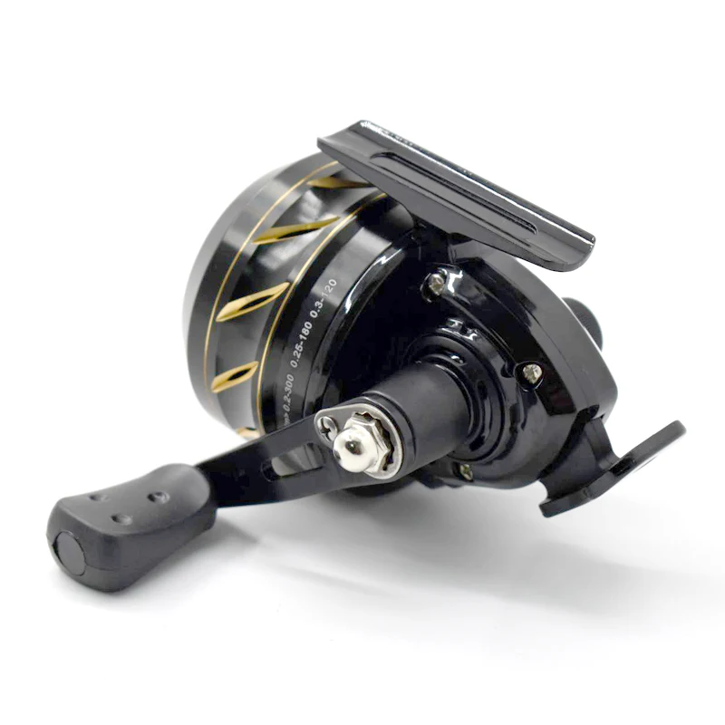 อุปกรณ์เสริมรอกตกปลาสำหรับกิจกรรมกลางแจ้ง อัตราทด 3.9:1, ฝาครอบด้านหน้าทำจากอลูมิเนียมอัลลอยด์ CNC, วงแหวนนำสายเซรามิก, รอกตกปลาเกียร์โลหะเต็มรูปแบบ