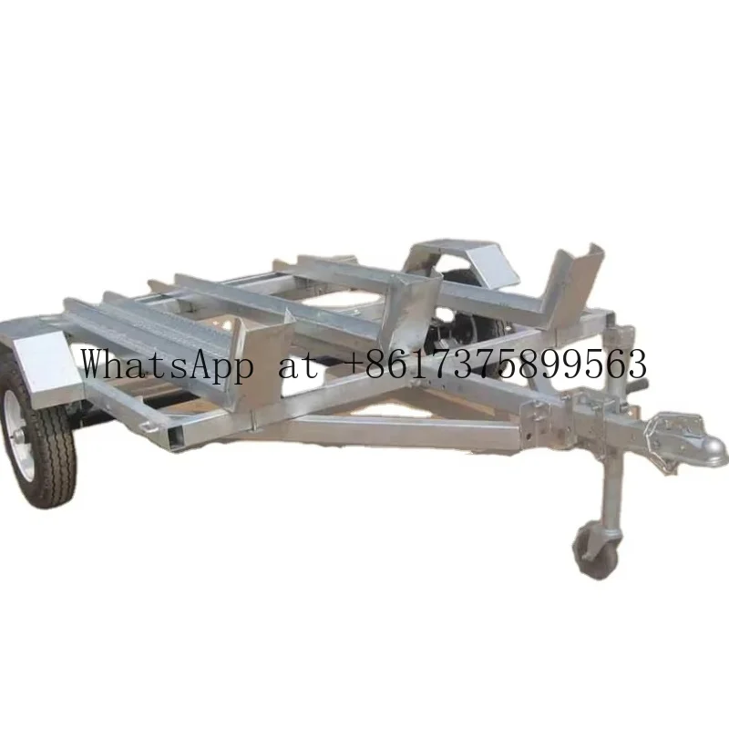 Small Galvanized Motorcycle Trailer for Transport and Towing